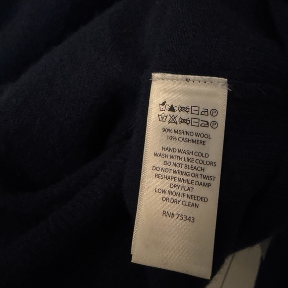 Christian Lacroix Navy Blue Men's Cashmere & Wool blend Sweater - Picture 4 of 6